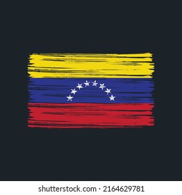 Venezuela Flag Brush. National Flag