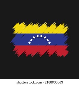 Venezuela Flag Brush. National Flag