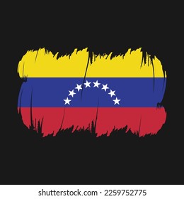Venezuela Flag Brush Strokes Vector