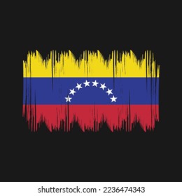 Ilustración de vectores de pincel de bandera de Venezuela
