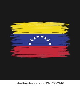 Ilustración de vectores de pincel de bandera de Venezuela