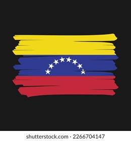 Ilustración de vectores de pincel de bandera de Venezuela