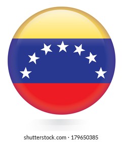 venezuela flag button