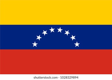 Venezuela Flag country. Illustrator vector