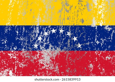 Venezuela flag with grunge effect.