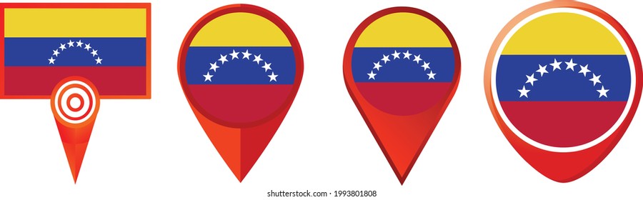 Venezuela flag icon . web icon set . icons collection. Simple vector illustration.