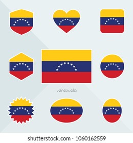 Venezuela flag. National flag of Venezuela. Venezuela vector flag button. Venezuela independence day.