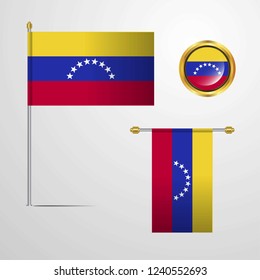 Venezuela flag set