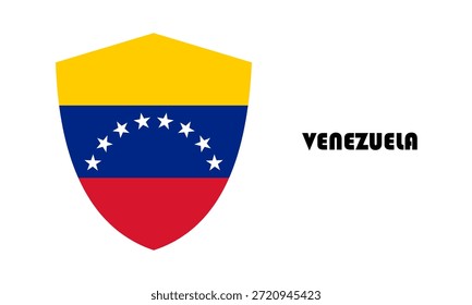 Bandera de Venezuela en forma de escudo (insignia)