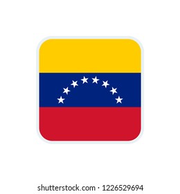 Venezuela flag. Venezuela square flag.