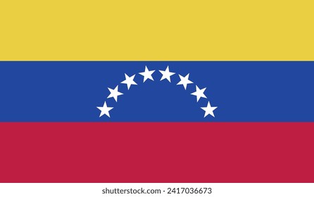 Venezuela Flag Vector Design Stock Illustration