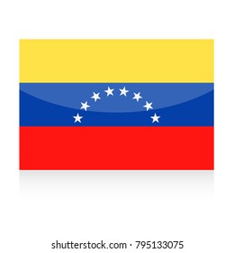 Venezuela Flag Vector Icon - Illustration