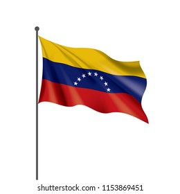 Venezuela flag, vector illustration on a white background