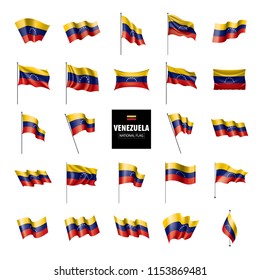 Venezuela flag, vector illustration on a white background