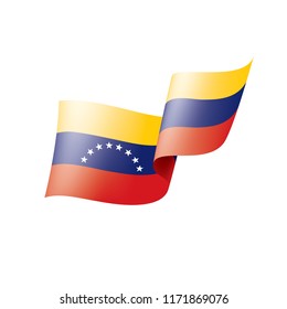 Venezuela flag, vector illustration on a white background