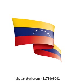 Venezuela flag, vector illustration on a white background