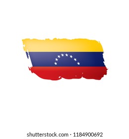 Venezuela flag, vector illustration on a white background.
