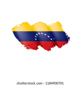 Venezuela flag, vector illustration on a white background.