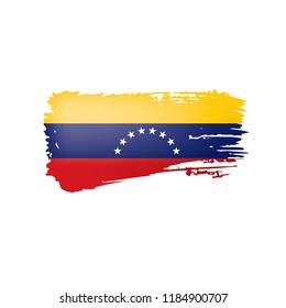 Venezuela flag, vector illustration on a white background.