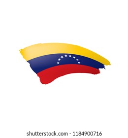 Venezuela flag, vector illustration on a white background.