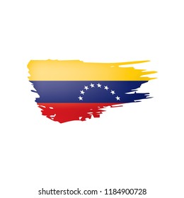 Venezuela flag, vector illustration on a white background.