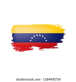 Venezuela flag, vector illustration on a white background.