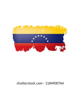 Venezuela flag, vector illustration on a white background.