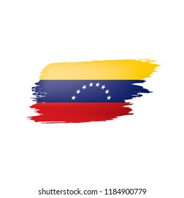Venezuela flag, vector illustration on a white background.