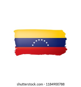 Venezuela flag, vector illustration on a white background.