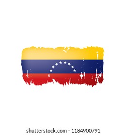 Venezuela flag, vector illustration on a white background.