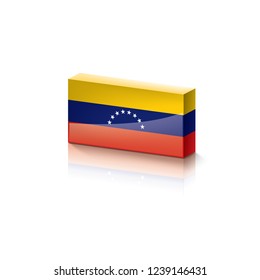 Venezuela flag, vector illustration on a white background