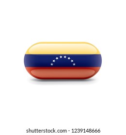 Venezuela flag, vector illustration on a white background