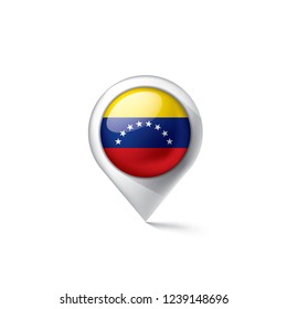 Venezuela flag, vector illustration on a white background