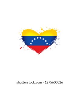 Venezuela flag, vector illustration on a white background