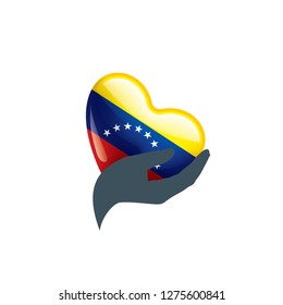Venezuela flag, vector illustration on a white background