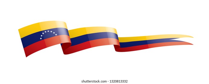 Venezuela flag, vector illustration on a white background
