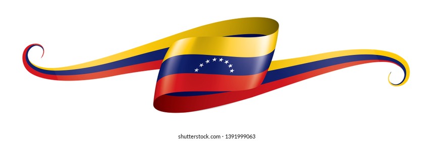 Venezuela flag, vector illustration on a white background