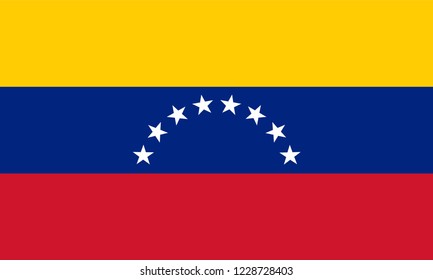 Venezuela Flag, Vector image and icon