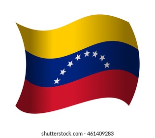venezuela flag waving in the wind