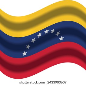 bandera de venezuela con icono de viento