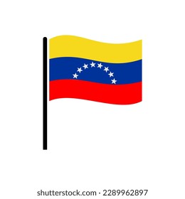 Venezuela flags icon set, Venezuela independence day icon set vector sign symbol