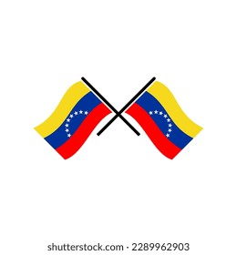 Venezuela flags icon set, Venezuela independence day icon set vector sign symbol