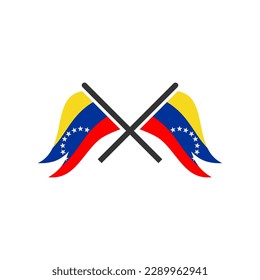 Venezuela flags icon set, Venezuela independence day icon set vector sign symbol