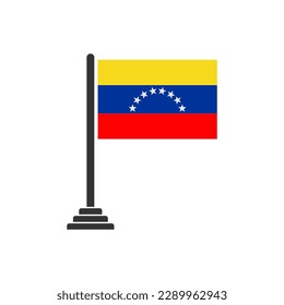 Venezuela flags icon set, Venezuela independence day icon set vector sign symbol