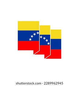 Venezuela flags icon set, Venezuela independence day icon set vector sign symbol