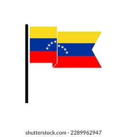 Venezuela flags icon set, Venezuela independence day icon set vector sign symbol