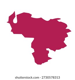 venezuela geography map icon vector element desgin template