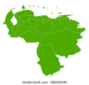 venezuela green map