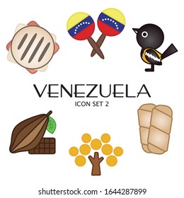 Juego de iconos de Venezuela 2 - Ilustración de vectores