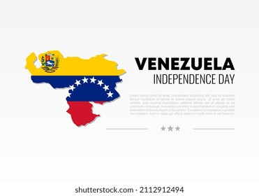 Venezuela independence day background banner poster for national celebration on July 5 th.